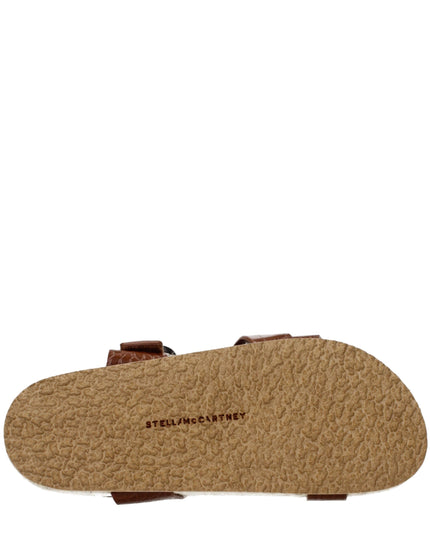 Stella McCartney Brown Leather Flat Sandals