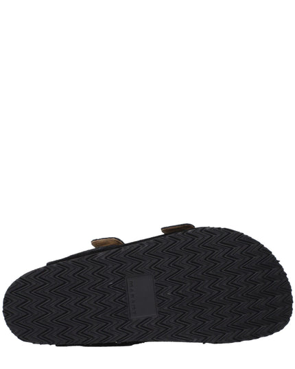Isabel Marant Black Leather Slippers