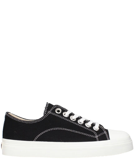 Moschino Black Fabric Low Top Sneakers