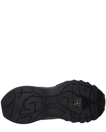 Versace Black Fabric Athletic Sneakers