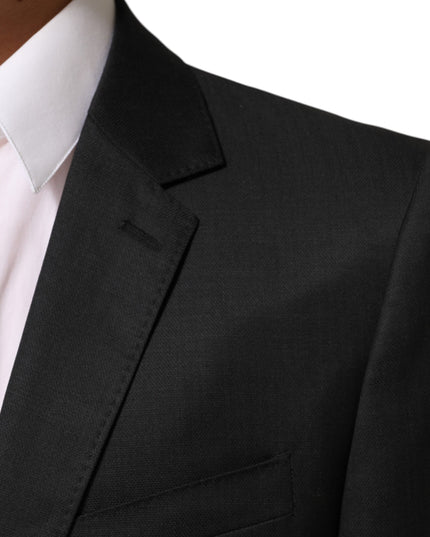 Dolce & Gabbana Black Single Breasted Men Coat MARTINI Blazer