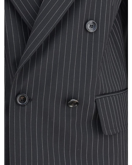 Max Mara Black Fleece Wool Blazer