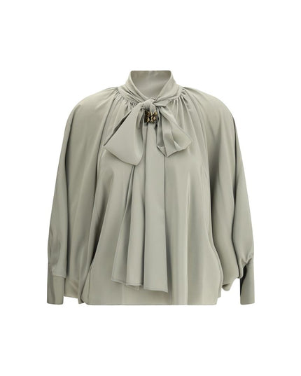 Max Mara Green Silk Blouse