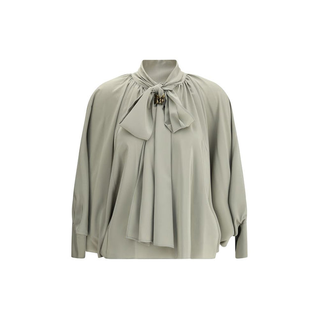 Max Mara Green Silk Blouse