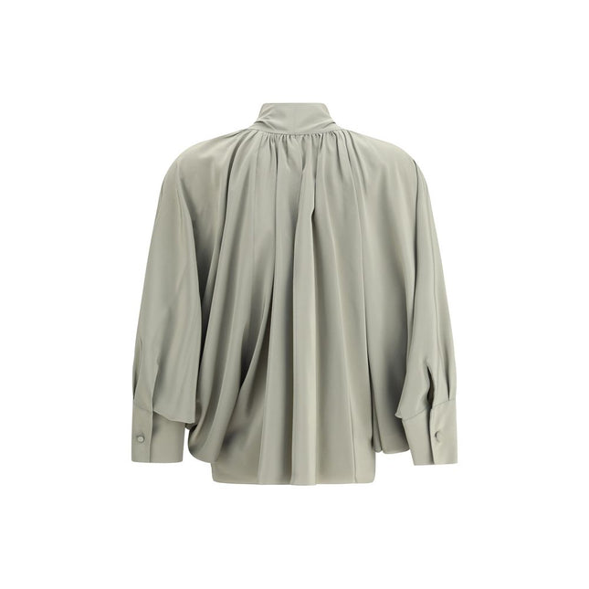 Max Mara Green Silk Blouse
