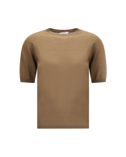 Max Mara Brown Fleece Wool Top