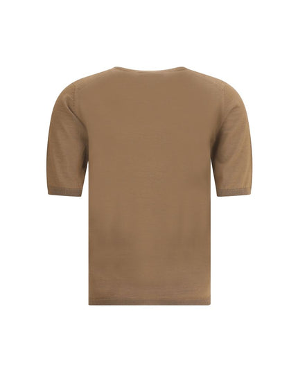 Max Mara Brown Fleece Wool Top