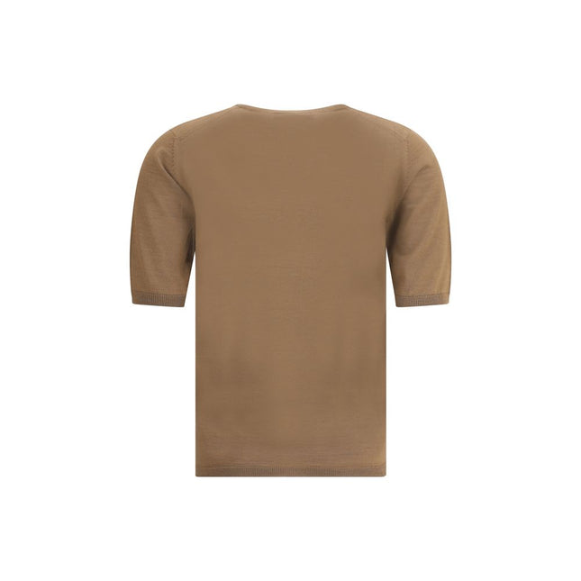 Max Mara Brown Fleece Wool Top