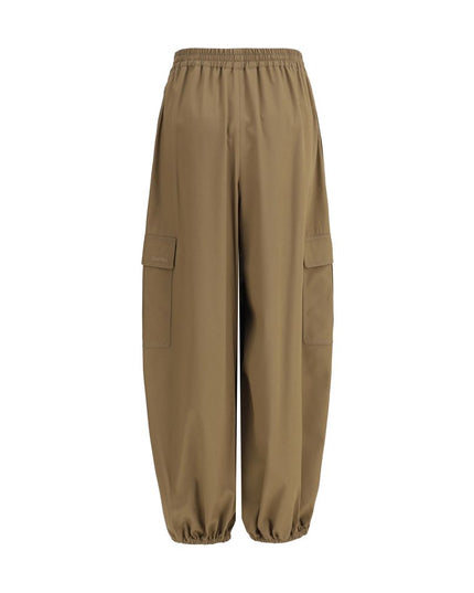Max Mara Beige Cotton Cargo Pants