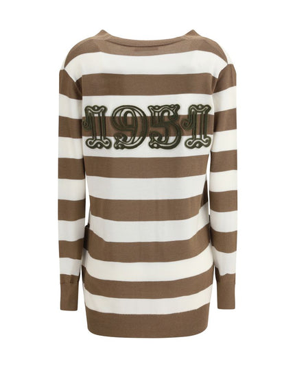 Max Mara Brown Fleece Wool Cardigan