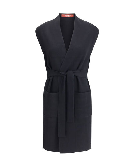 Max Mara Black Viscose Coat
