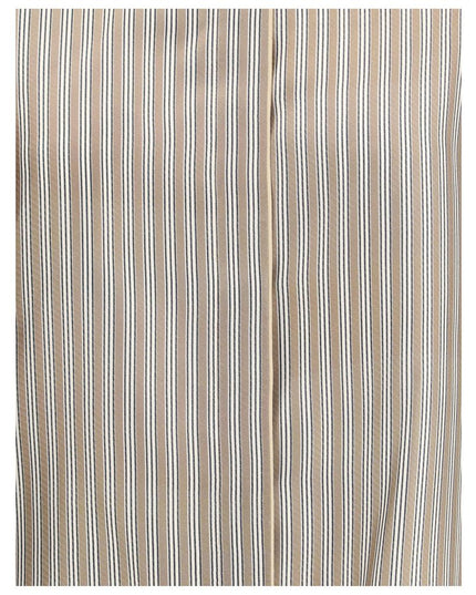 Max Mara Beige Silk Pattern Shirt