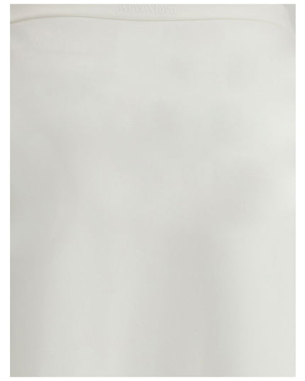 Max Mara White Viscose Long Skirt