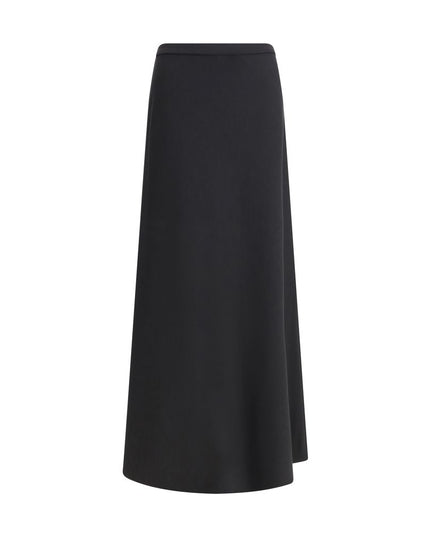 Max Mara Black Viscose Long Skirt