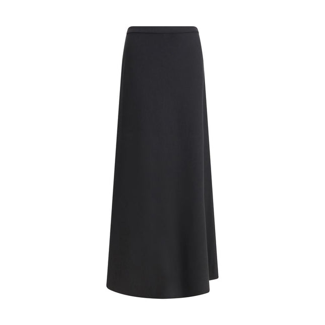 Max Mara Black Viscose Long Skirt
