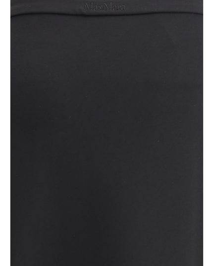 Max Mara Black Viscose Long Skirt