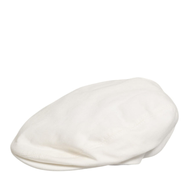 Dolce & Gabbana White Cotton Newsboy Cloth Capello Men Cap Hat