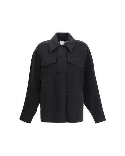 Max Mara Black Wool Cloacks