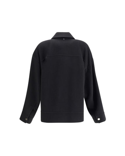 Max Mara Black Wool Cloacks
