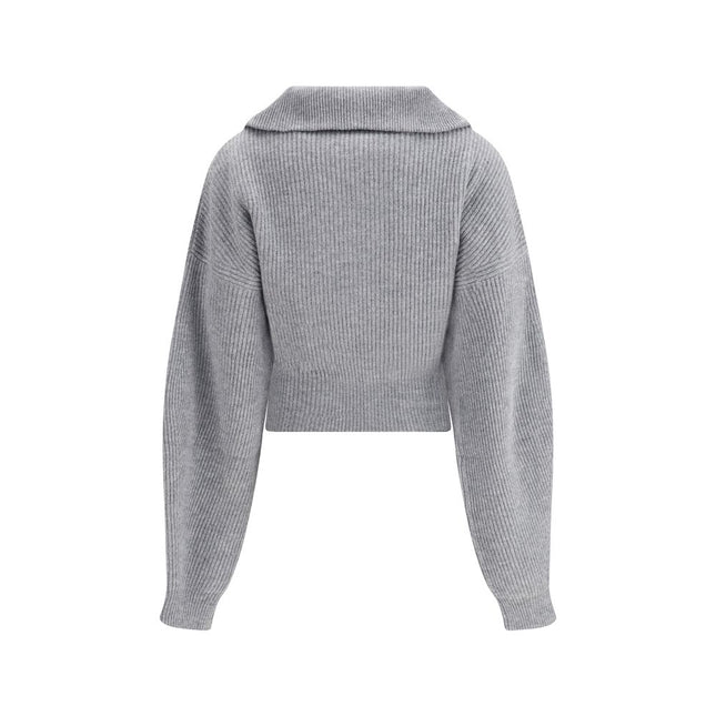 Max Mara Gray Wool Cardigan