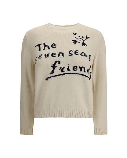 Max Mara Cream Cotton Sweatshirt