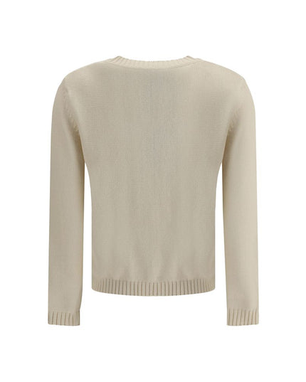 Max Mara Cream Cotton Sweatshirt