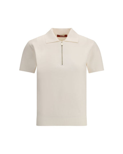 Max Mara White Viscose Dress Shirt