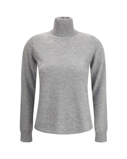 Max Mara Gray Wool Turtleneck