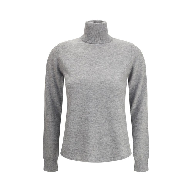 Max Mara Gray Wool Turtleneck
