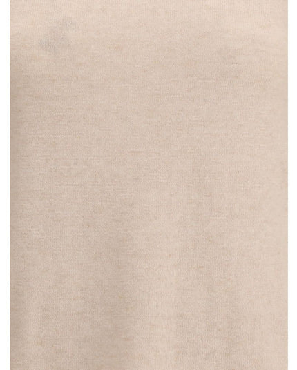 Max Mara Beige Wool Turtleneck