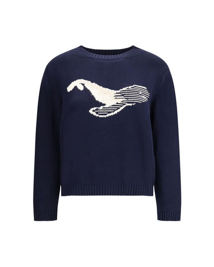 Max Mara Blue Cotton Sweatshirt