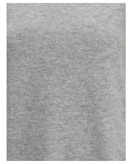 Max Mara Gray Wool Turtleneck