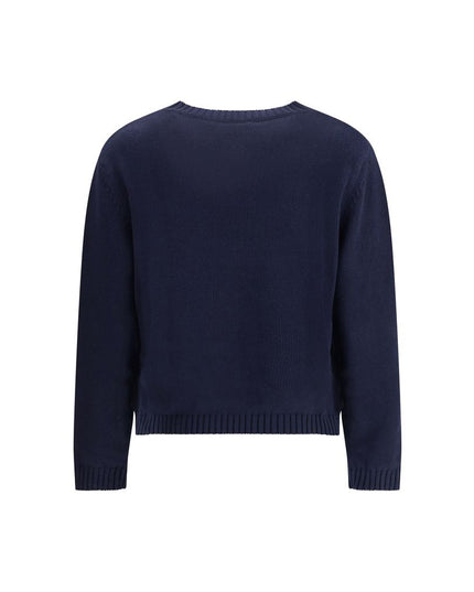 Max Mara Blue Cotton Sweatshirt