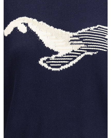 Max Mara Blue Cotton Sweatshirt