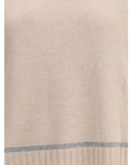 Max Mara Beige Wool Turtleneck