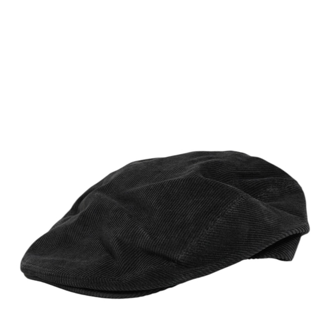Dolce & Gabbana Black Cotton DG Logo Newsboy Cloth Capello Hat