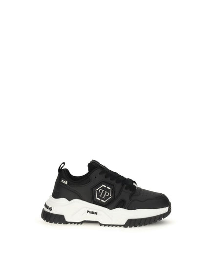 Philipp Plein Black Polyester Athletic Sneakers