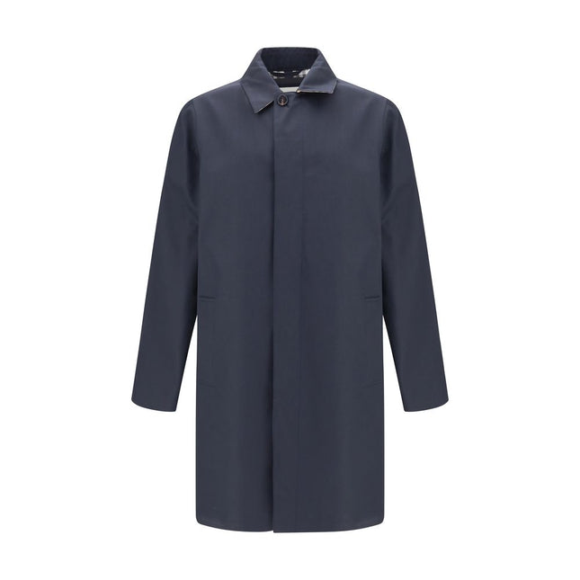 Burberry Blue Cotton Coat