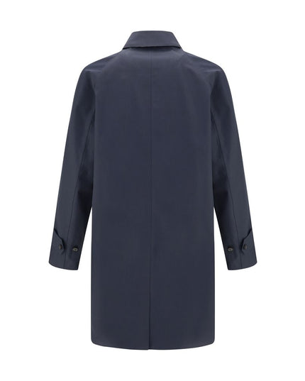 Burberry Blue Cotton Coat