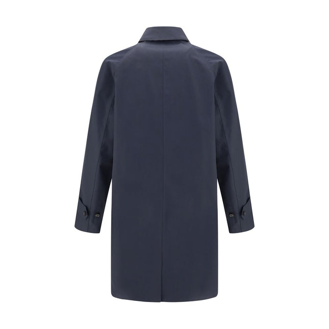 Burberry Blue Cotton Coat