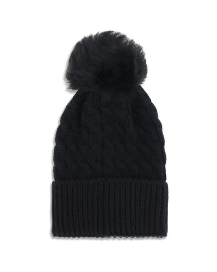 Moncler Grenoble Black Fleece Wool Beanie