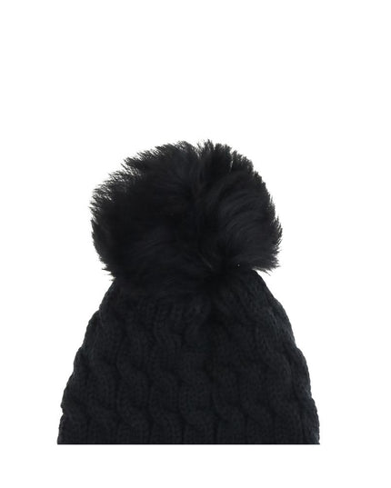 Moncler Grenoble Black Fleece Wool Beanie