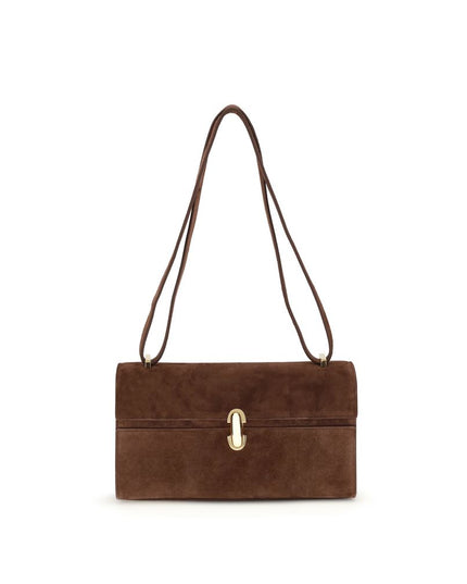 Savette Brown Calf Leather Bos Taurus Shoulder Bag