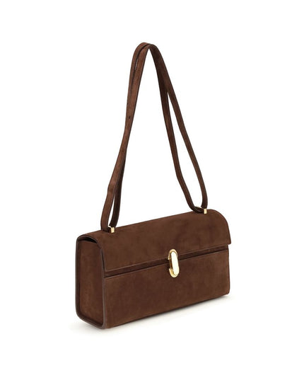 Savette Brown Calf Leather Bos Taurus Shoulder Bag