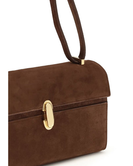 Savette Brown Calf Leather Bos Taurus Shoulder Bag