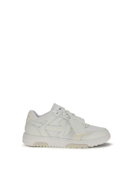 Off-White White Calf Leather Bos Taurus Low Top Sneakers