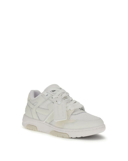 Off-White White Calf Leather Bos Taurus Low Top Sneakers