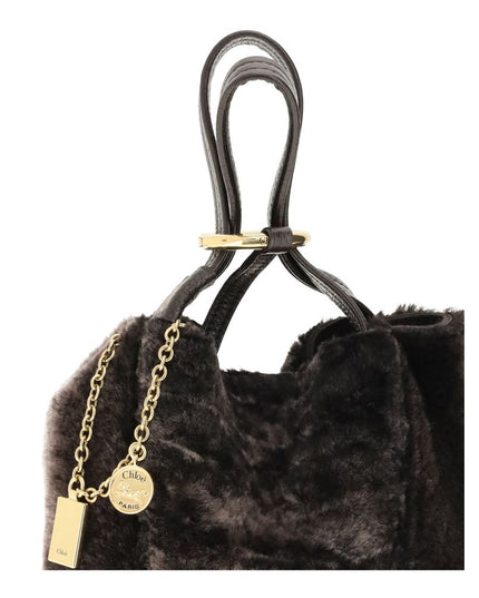 Chloé Brown Fur Shoulder Bag