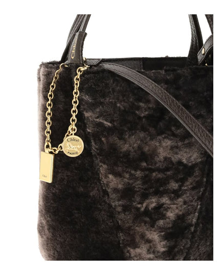 Chloé Brown Fur Shoulder Bag