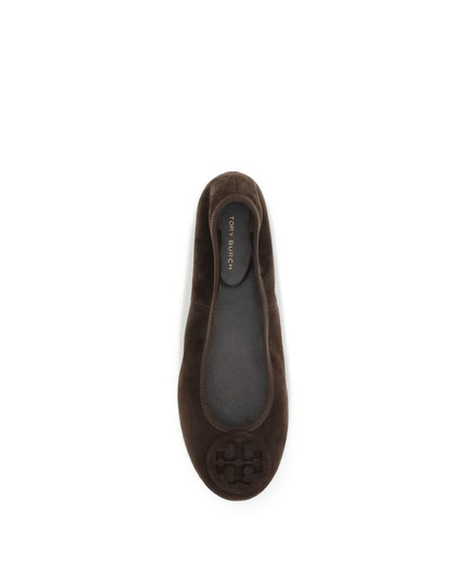 Tory Burch Brown Calf Leather Bos Taurus Ballet Flats